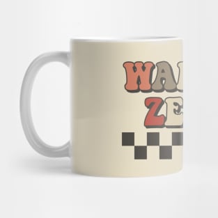 Warren Zevon Checkered Retro Groovy Style Mug